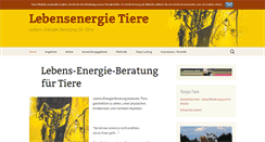 Desktop Screenshot of lebensenergie-tiere.de
